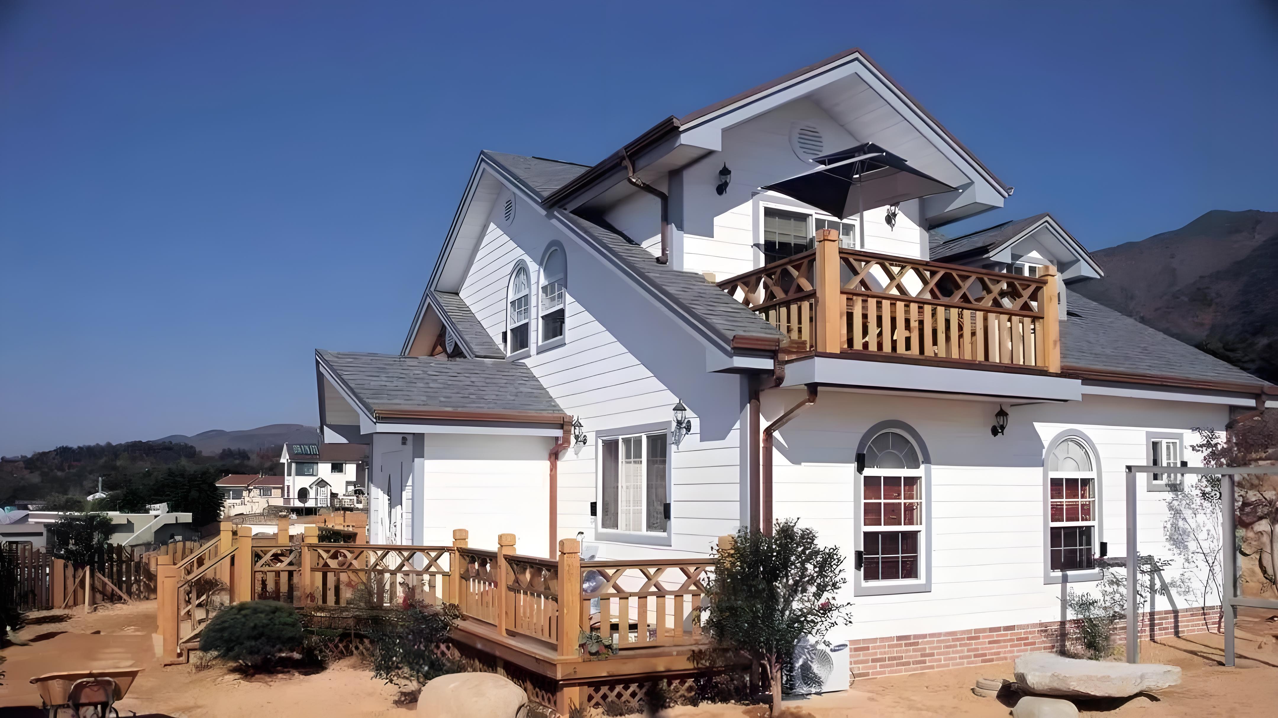 Красивая изолированная легкая стальная вилла собственной постройки