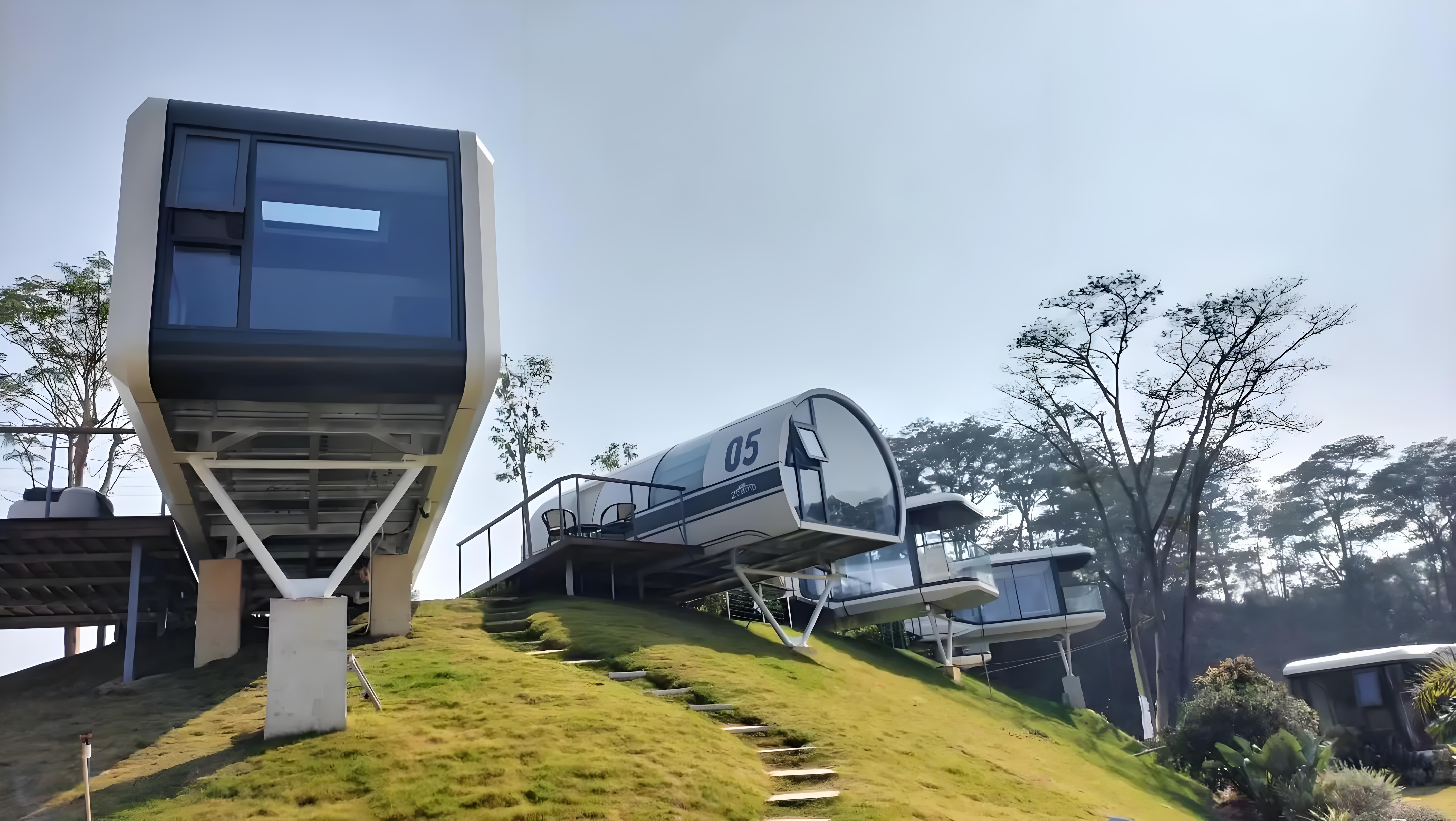 Commercial Space Capsule Houses In Scenic Areas