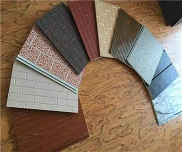 Panel de pared exterior decorativo con aislamiento de pintura horneada