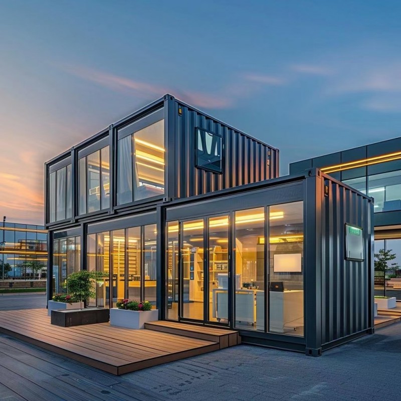 Maison de conteneur commerciale auto-construite de chauffage et de refroidissement