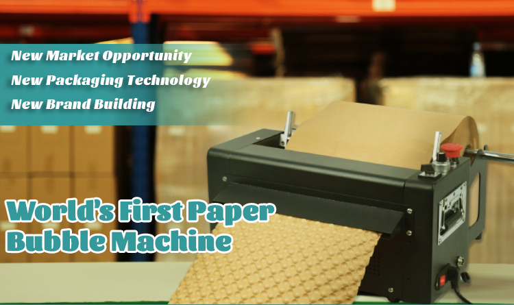 Paper bubble wrap machine