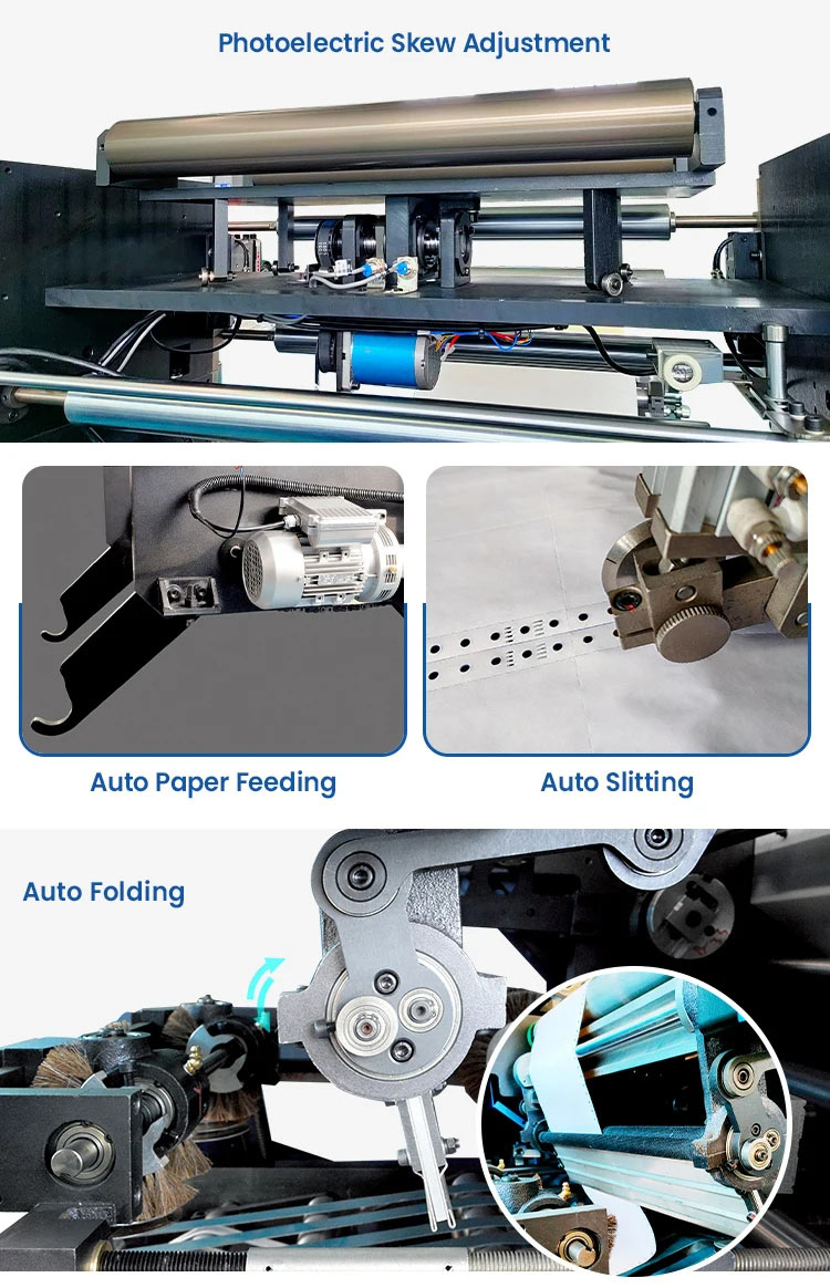 Bill Receipt Paper Perforating Folding Machine