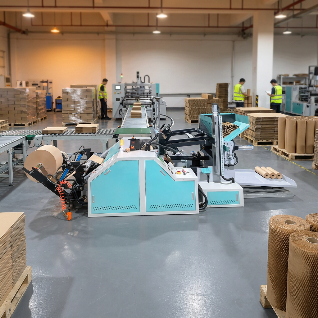 Eco-Friendly Honeycomb Paper Making Machine Production Line | 100% Biodegradable Cushioning Packaging Material Equipment