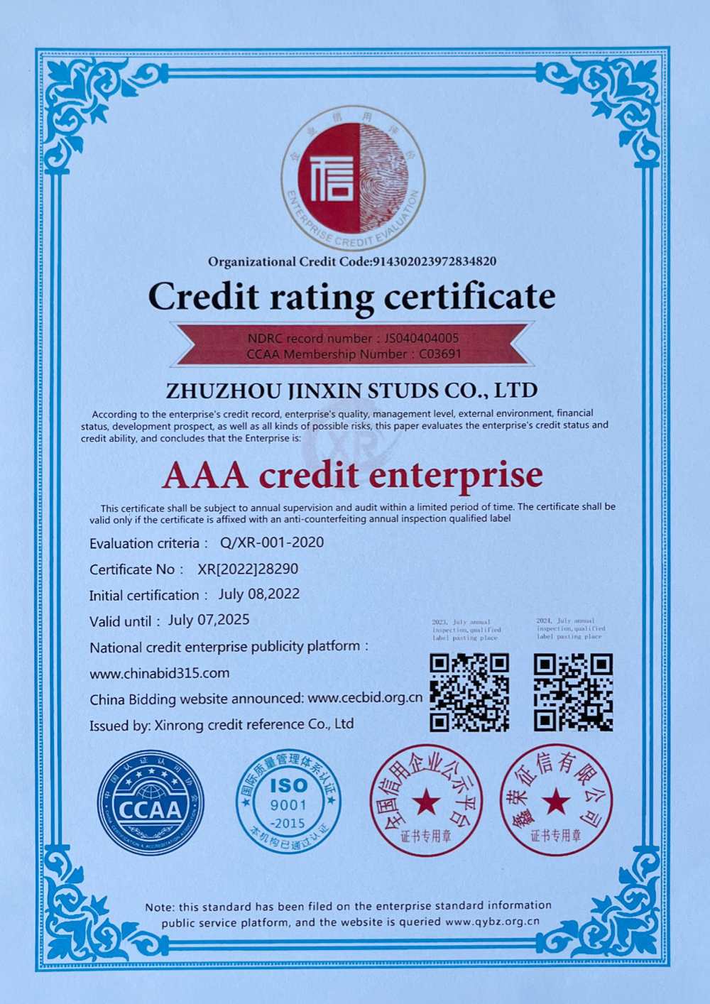 Сертификат кредитного рейтинга