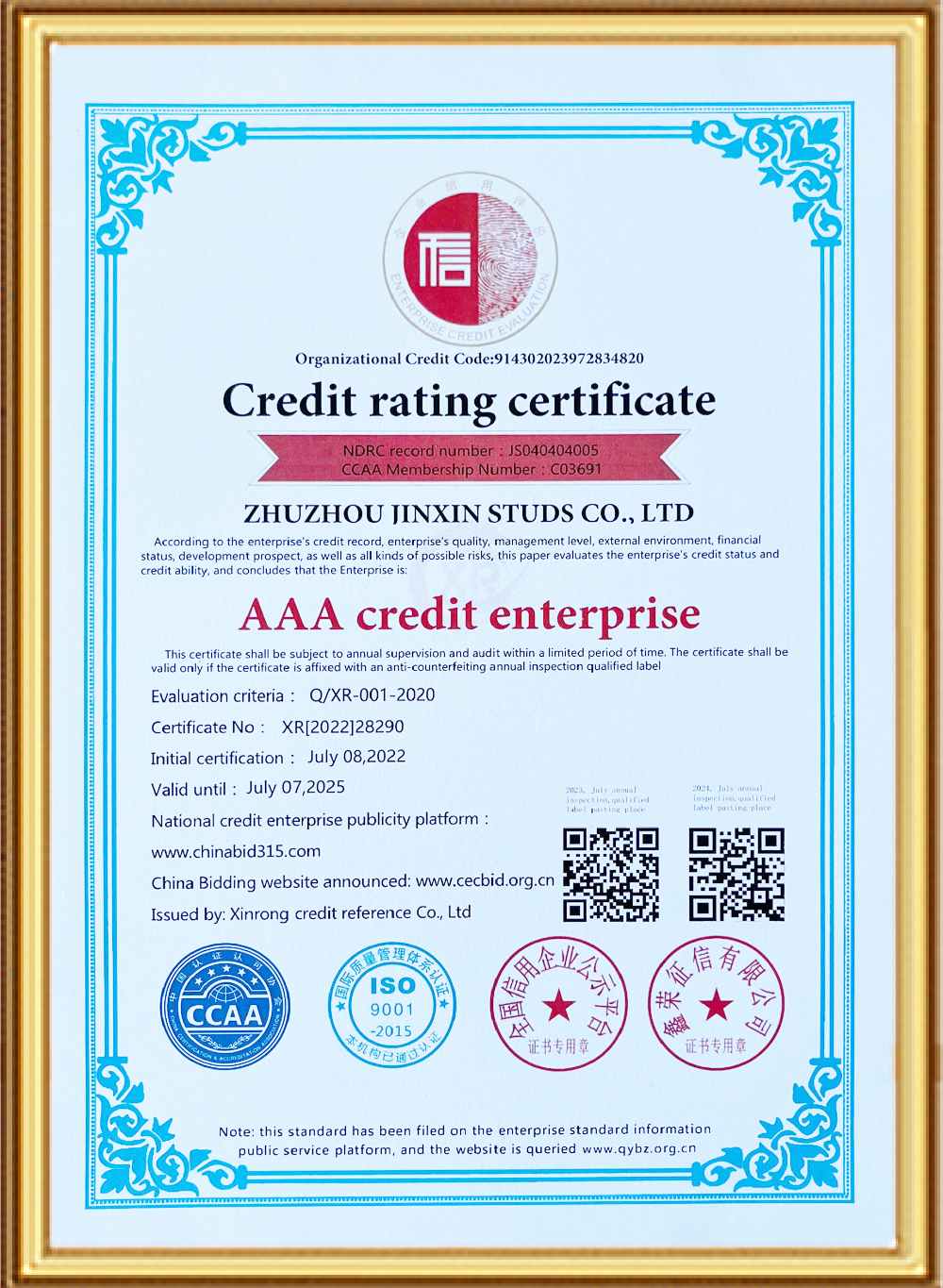 Сертификат кредитного рейтинга