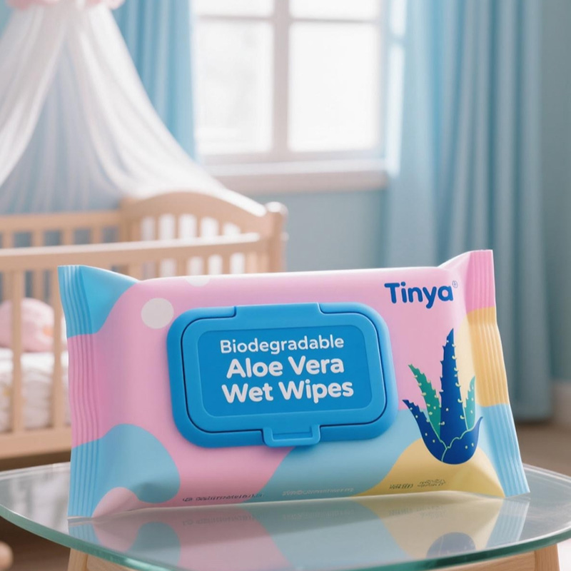 Biodegradable Aloe Vera Wet Wipes For Cleaning