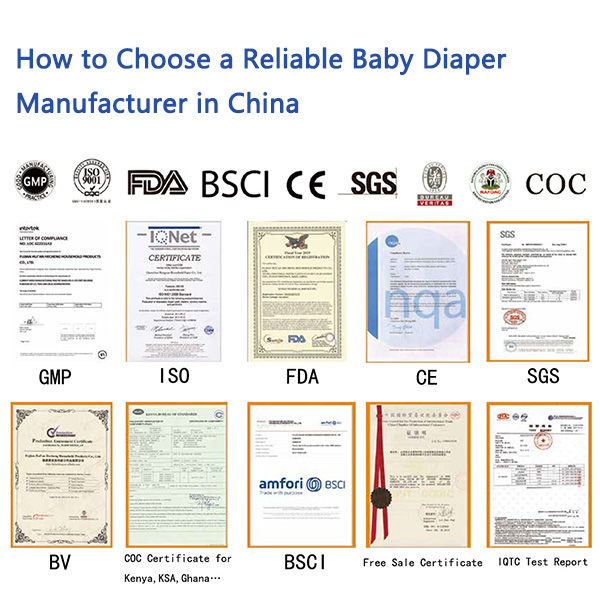 Comment choisir un fabricant de couches pour bébé fiable en Chine