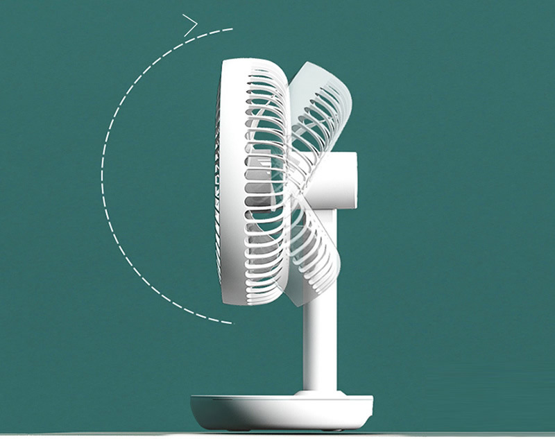 Portable Small Electric Cooling Fan On Desk