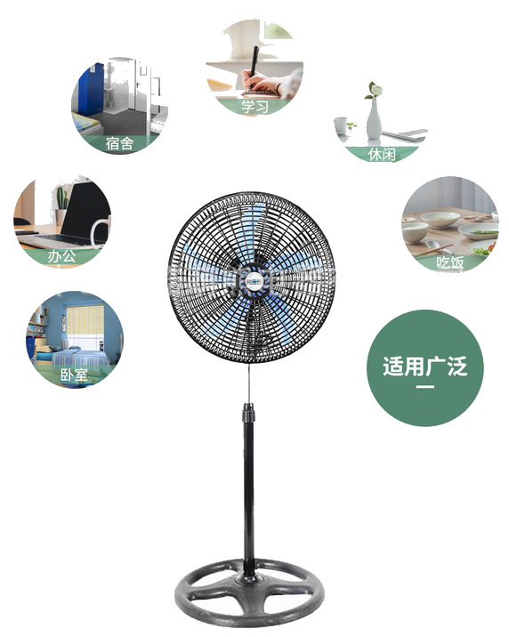 Metal Blade Stainless Floor Standing Fans