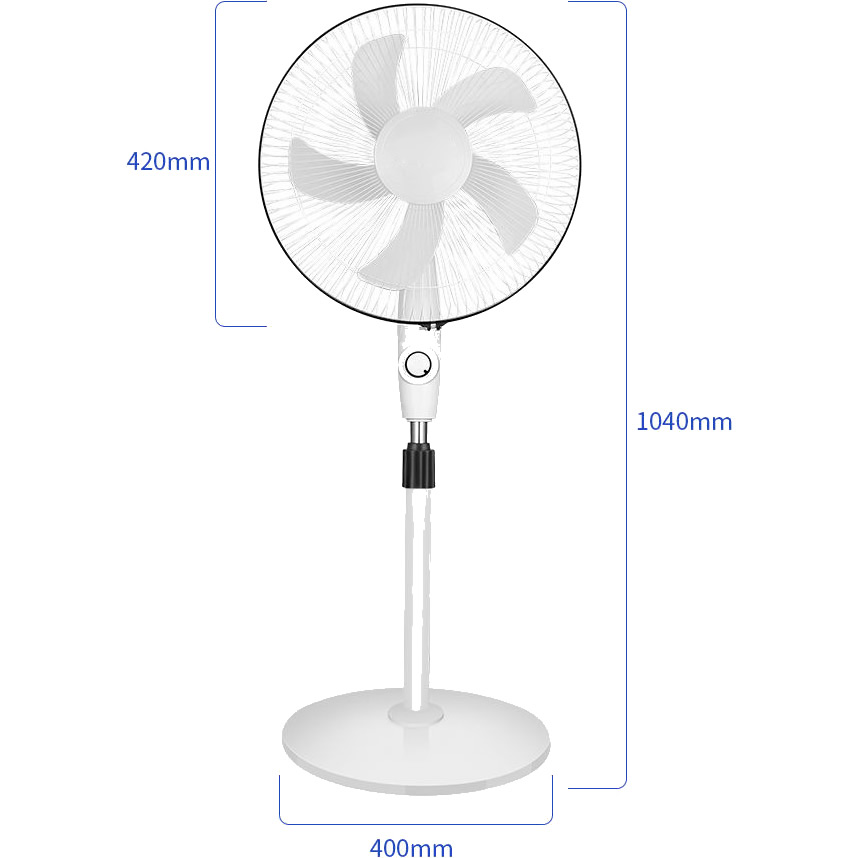 Solar-Powered Outdoor Floor Fan