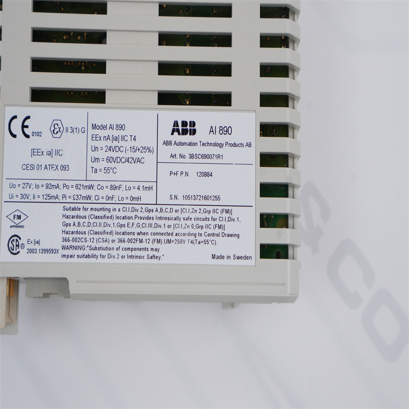 ABB AI890 3BSC690071R1 Analog Giriş modülü