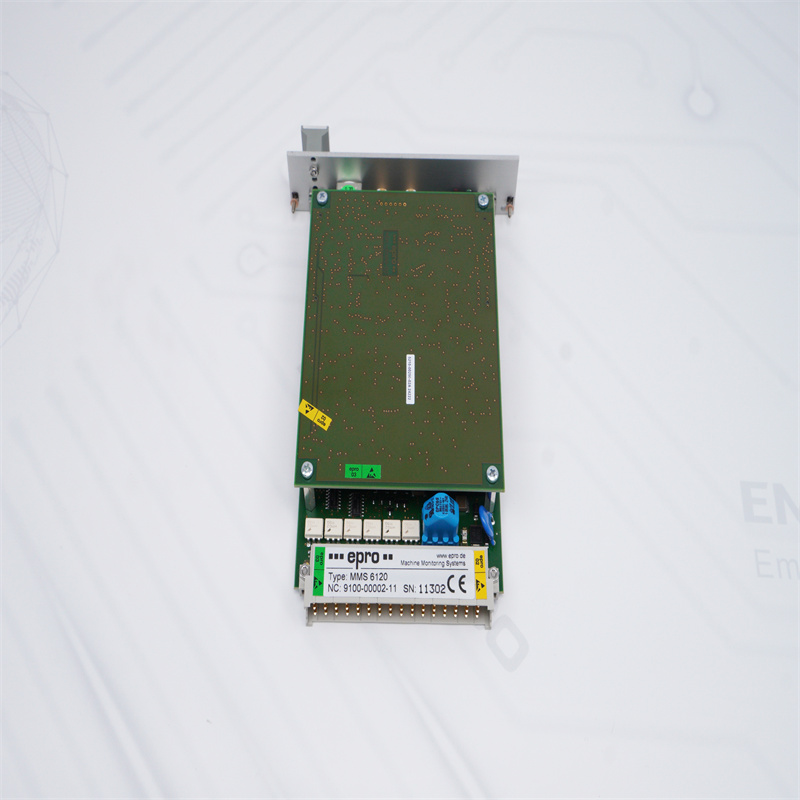 Módulo de medição de vibração de rolamento de canal duplo EPRO MMS6120 Emerson