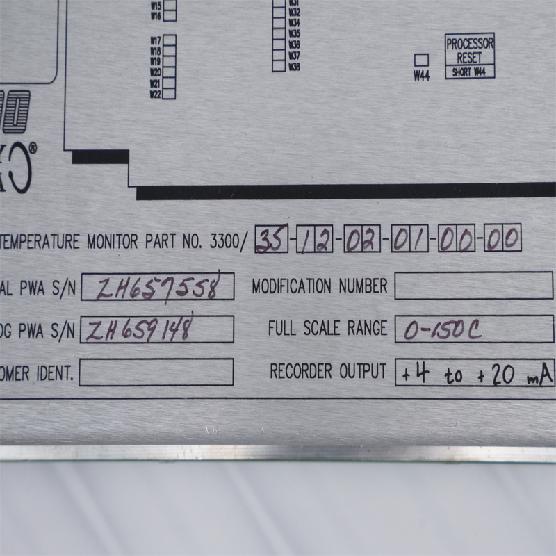 Monitores de temperatura de seis canais Bently Nevada 3300/35