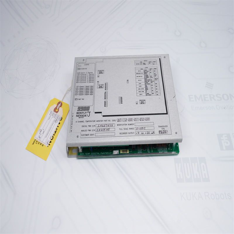 Monitores de temperatura de seis canais Bently Nevada 3300/35