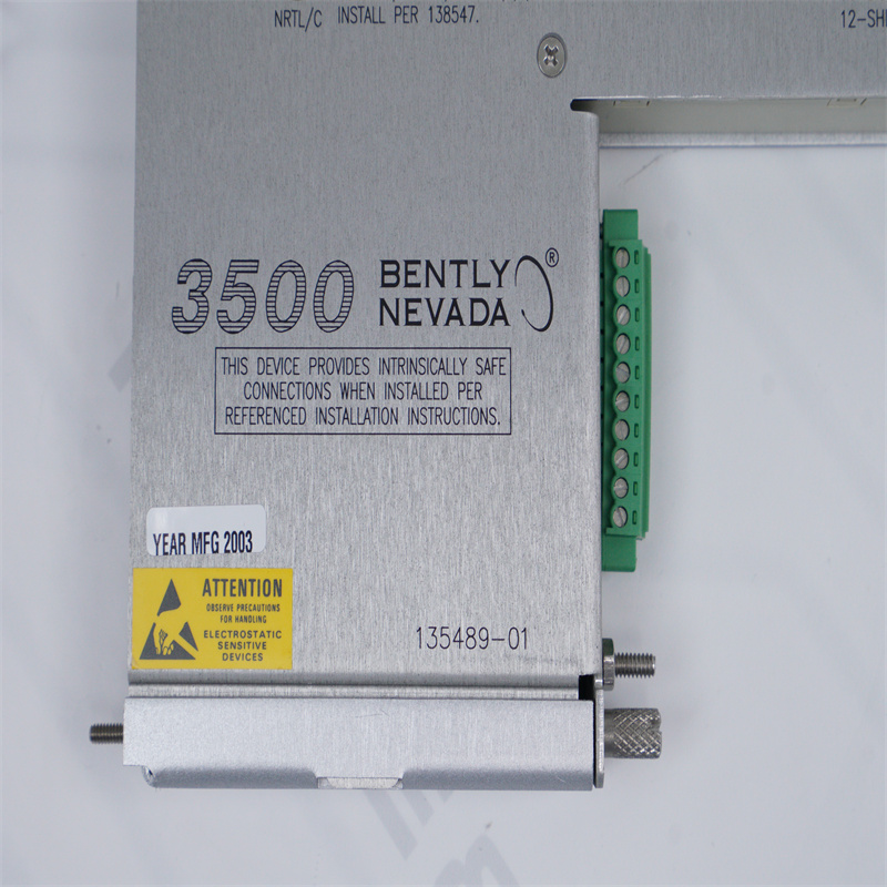 135489-01 Bently Nevada I/O Modülü 4 Kanallı Dahili Bariyer