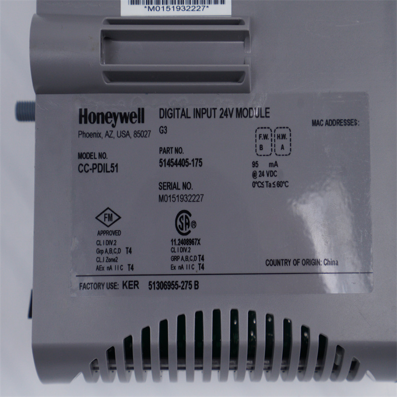 CC-PDIL51 51454405-175 HONEYWELL ورودی دیجیتال 24 ولت ماژول