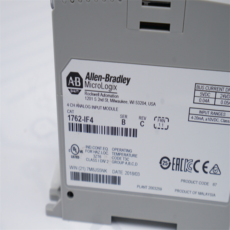 1762-IF4 Allen Bradley Analog Giriş Modülü