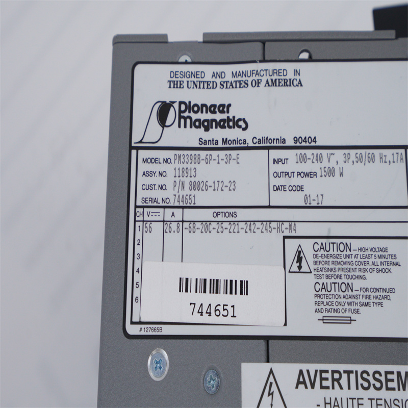 PM3398B-6P-1-3P-E 80026-172-23 Allen Bradley Güç Kaynağı