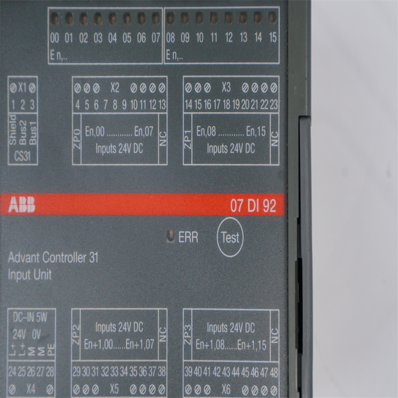 Módulo de entrada/salida digital ABB 07DI92 GJR5252400R0101