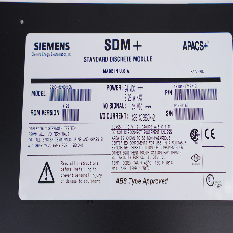 39SDM024DCCBN 16101-174R/12 Siemens SDM Standart Ayrık Modül
