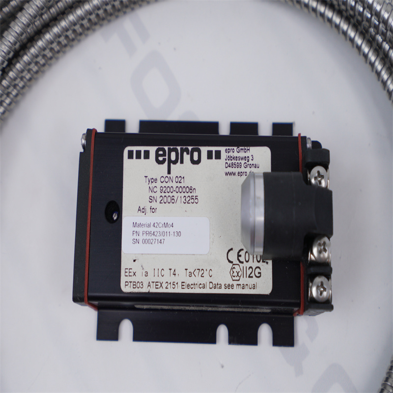 CON021 PR6423/011-130 Emerson Girdap Akımı Sensörleri
