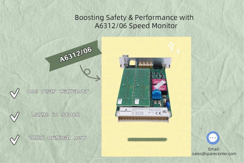 A6312/06 स्पीड मॉनिटर के साथ सुरक्षा और प्रदर्शन को बढ़ावा देना