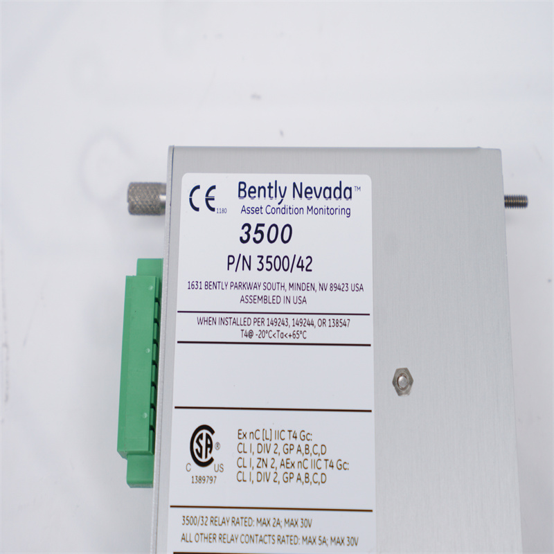 3500/42 140471-01 Bently Nevada PROXIMITOR SİSMİK MONİTÖR