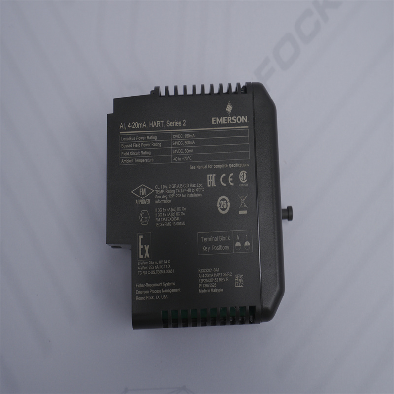 KJ3222X1-BA1 12P2532X152 Emerson DeltaV Güç Kaynağı Yedekleme Modülü