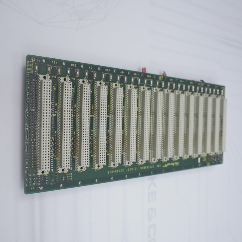 23000-015 SCHROFF 15 Yuvalı VME Systembus Arka Panel Kartı Kullanılmış