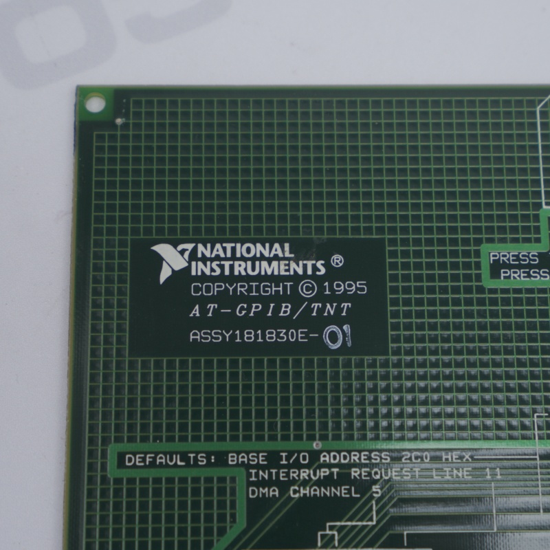 AT-GPIB-TNT IEEE-488.2 National Instruments ISA Kontrol Kartı