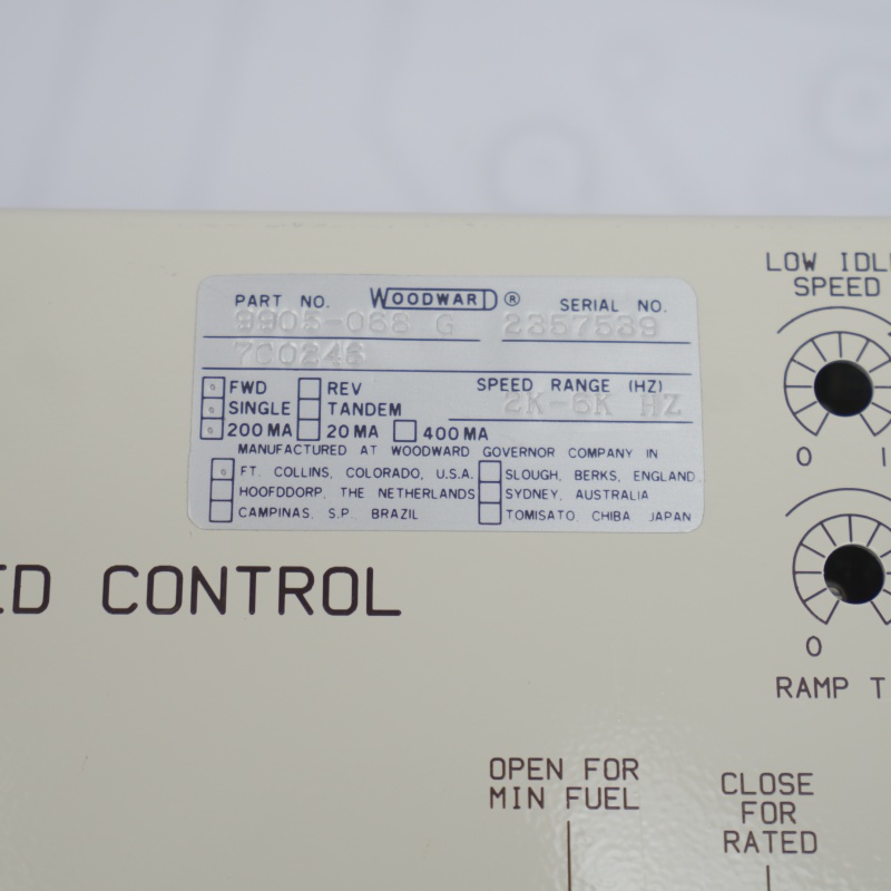 9905-068 2301A Woodward Yük Hız Kontrol Modülü