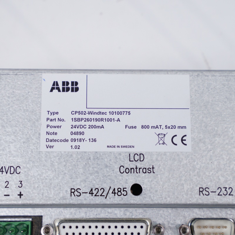 ABB CP502 1SBP260190R1001-A Metin Görüntüleme Paneli