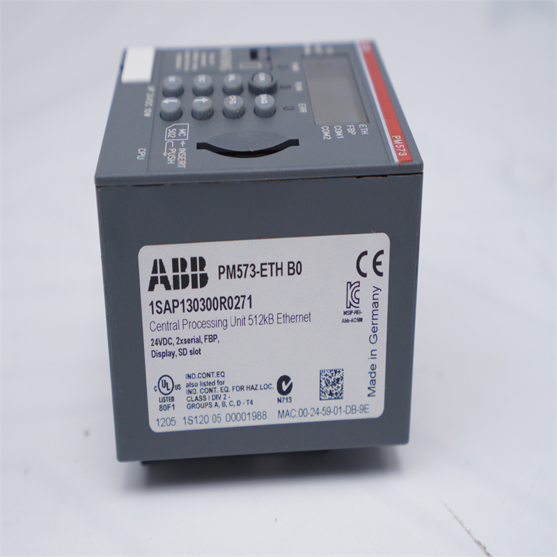 ABB PM573-ETH 1SAP130300R0271 İşlemci Modülü