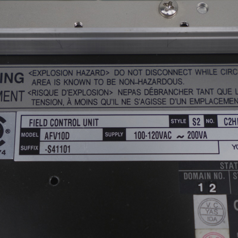 AFV10D-S41101 S2 YOKOGAWA Saha Kontrol Ünitesi