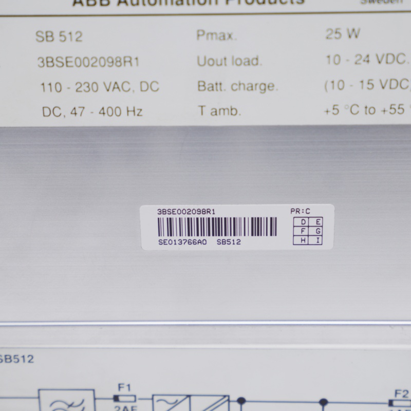 ABB SB512 3BSE002098R1 Güç Kaynağı Modülü