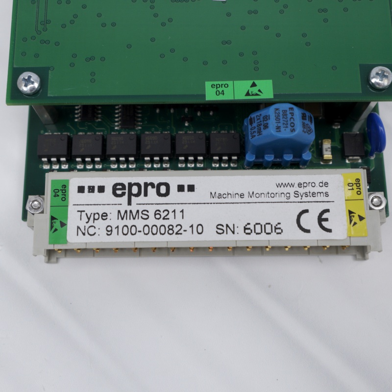 Placa de monitoramento de vibração MMS 6211 EPRO