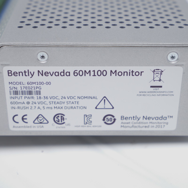 60M100-00 Sistema de monitoramento de condições Bently Nevada