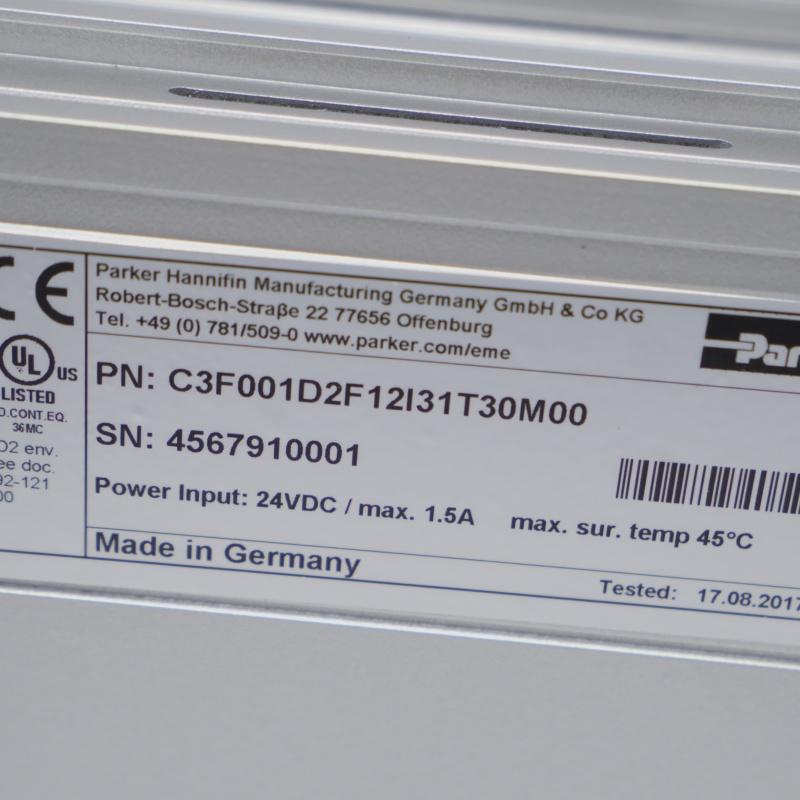 C3F001D2F12I31T30M00 PARKER Servo Sürücü