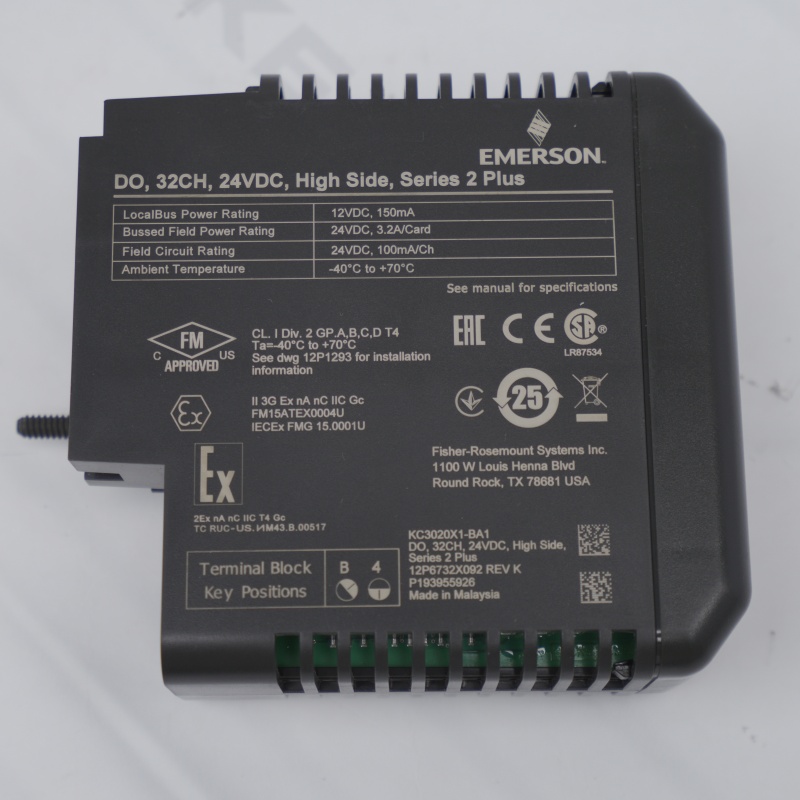 KC3020X1-BA1 12P6732X092 Emerson Geleneksel Giriş Çıkış Modülü