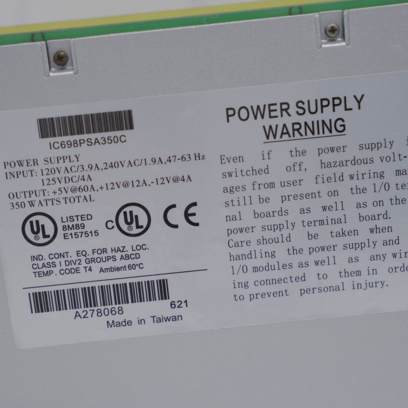 IC698PSA350C GE Güç Kaynağı Modülü