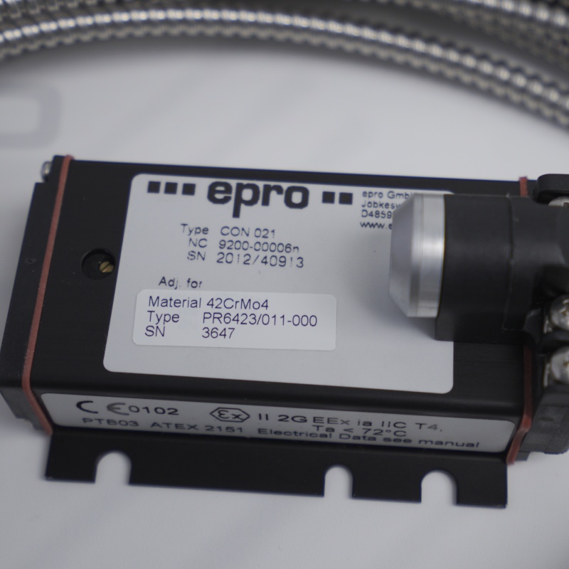 CON021 PR6423/011-000 Emerson Eddy Akım Sensörü