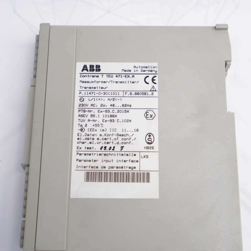 TEU471-EX.A P.11471-0-3011011 F.6.880581.2 ABB Endüstriyel Kontrol Panosu