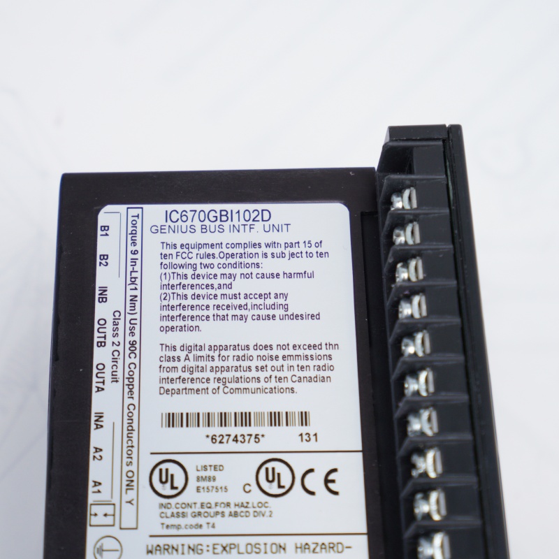 IC670GBI102D General Electric Arayüz Birimi