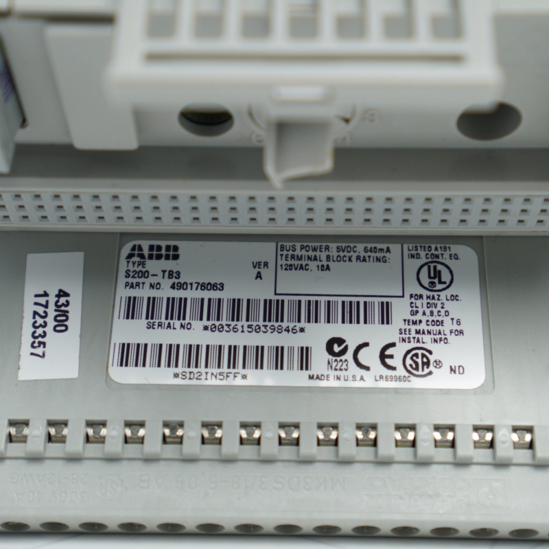 S200-TB3 ABB Terminal Bloğu Arayüzü