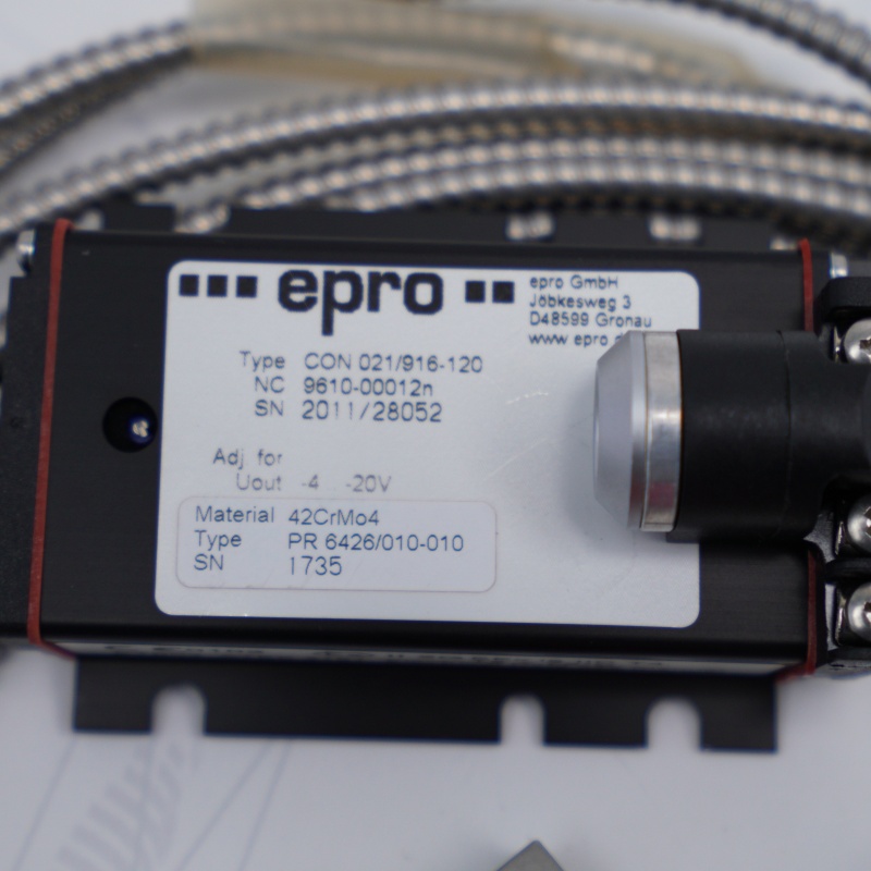 CON021 PR6426/010-010 Emerson Eddy Akım Sensörü
