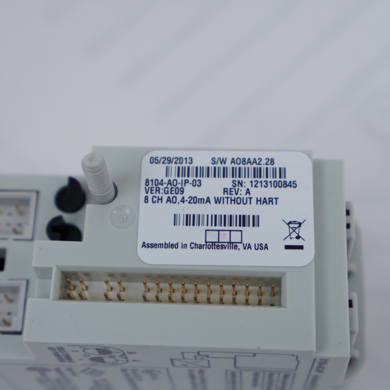 8104-AO-IP-03 Emerson 8 kanallı Analog Çıkış Modülü