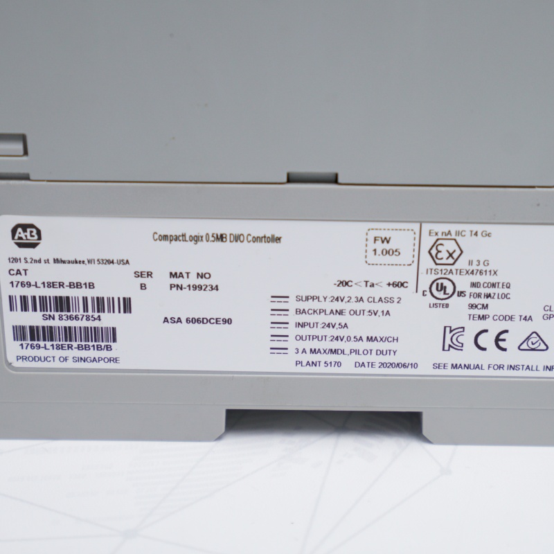 1769-L18ER-BB1B Allen Bradley Ethernet İşlemci Modülü