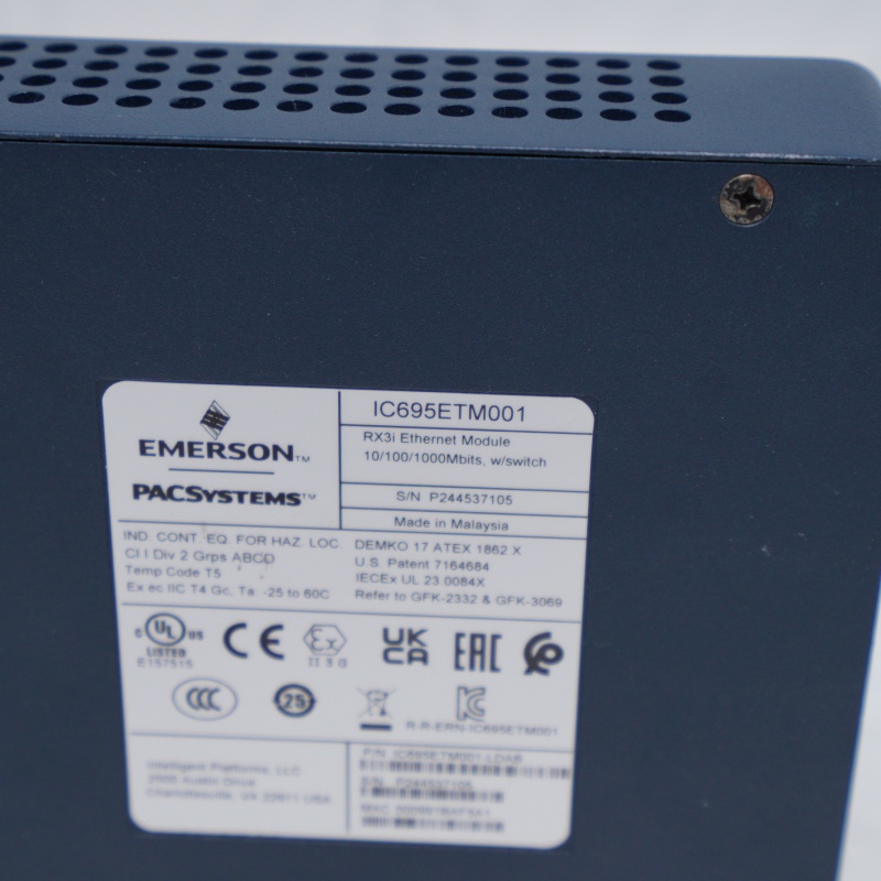 IC695ETM001 Emerson PACSystems™ RX3i Ethernet modülü