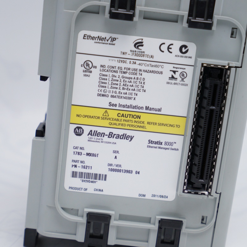 1783-MX08T AB Stratix 8000 Ethernet Yönetimli Anahtar