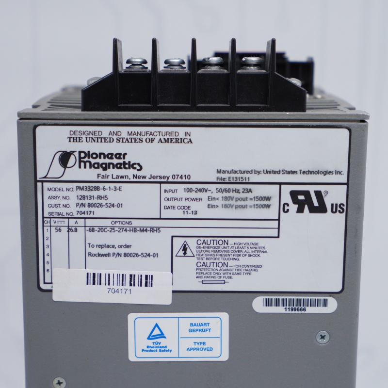 80026-524-01 PM3328B-6-1-3-E Allen Bradley Güç Kaynağı Modülü